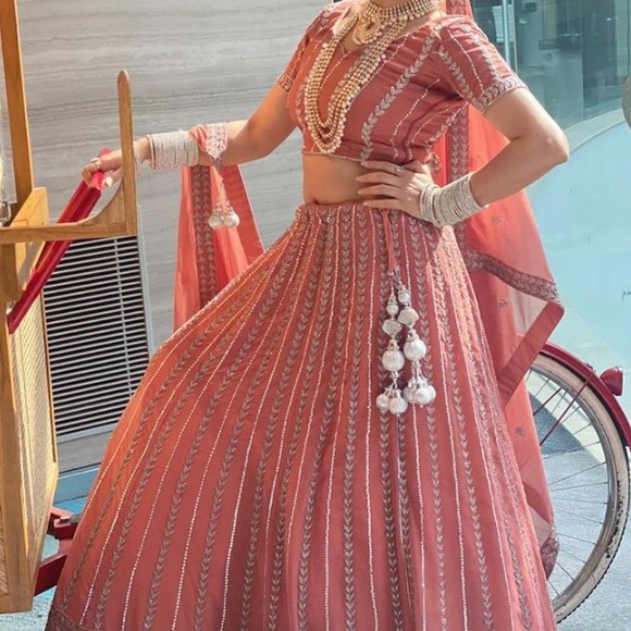 None Other - Beautiful heavy lehenga with overall hand work for sell